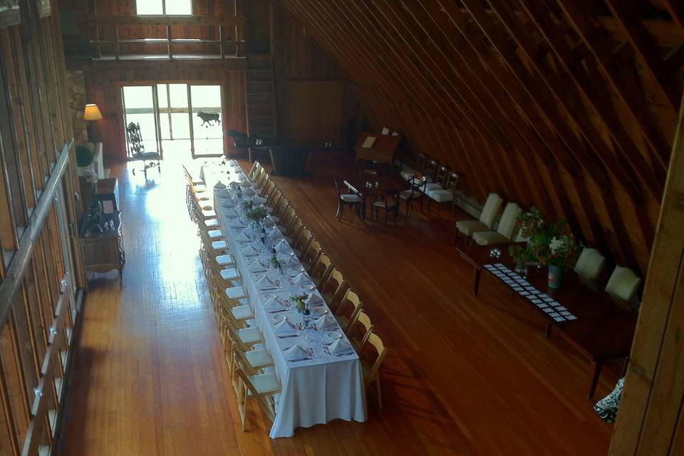 Wedding reception area