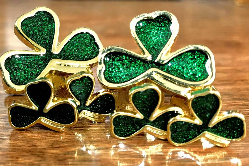 Shamrock cuff links