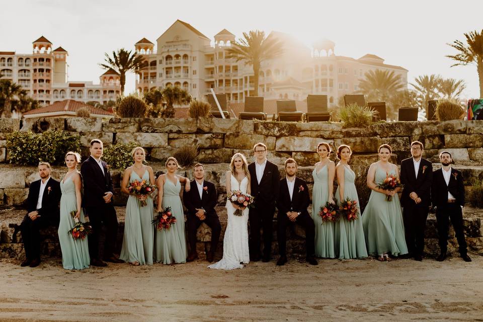Bridal Party Beach