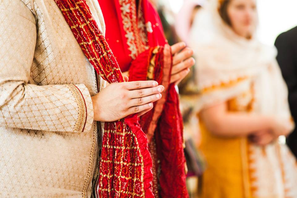 Indian wedding close up