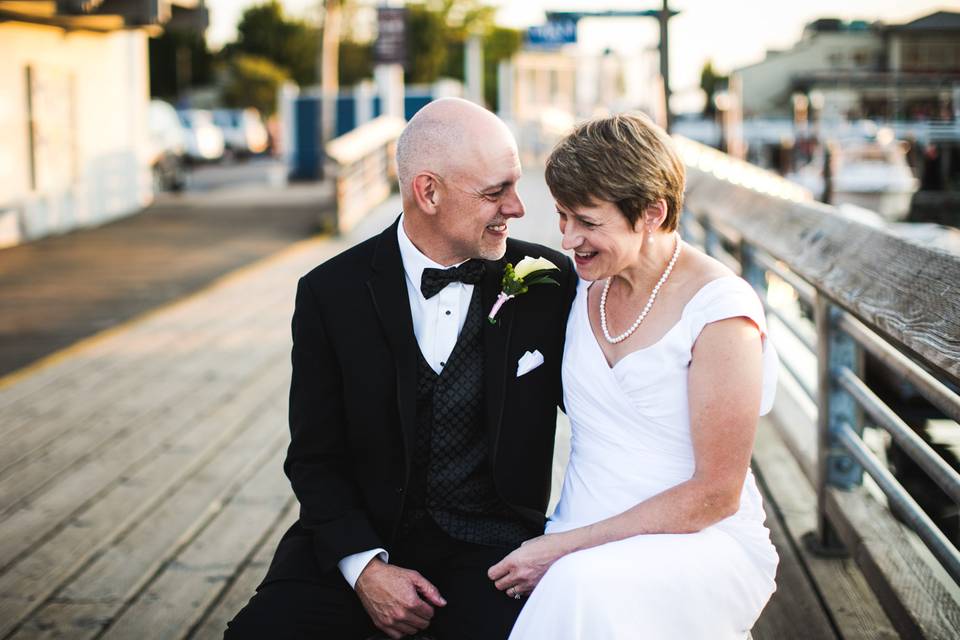 Bride and groom edmonds