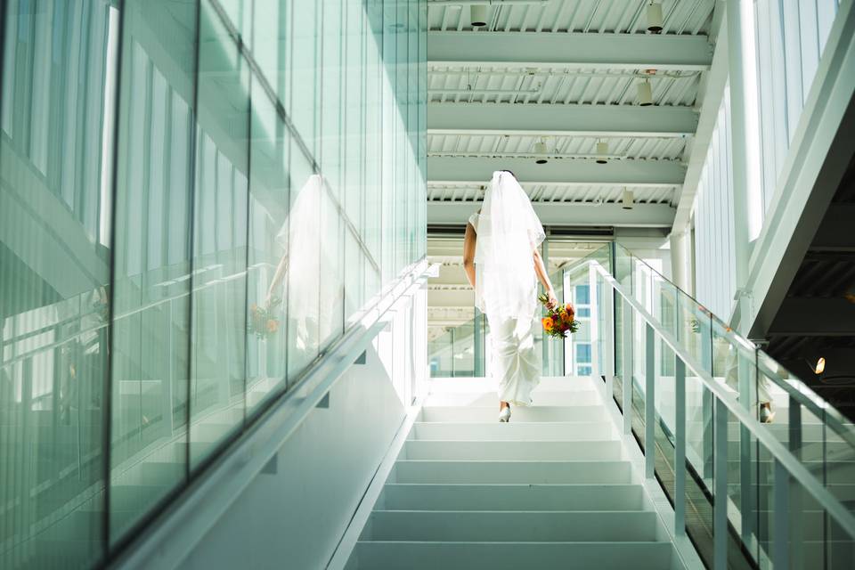 Bride before ceremony