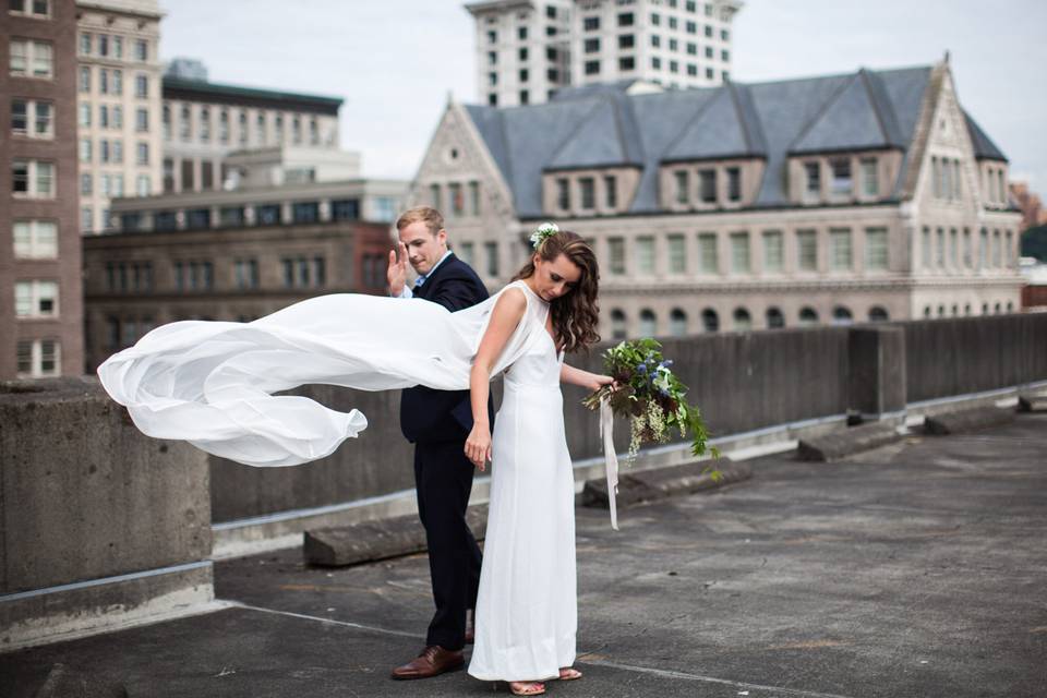 Seattle wedding rooftop