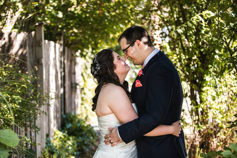 Bride and groom portrait