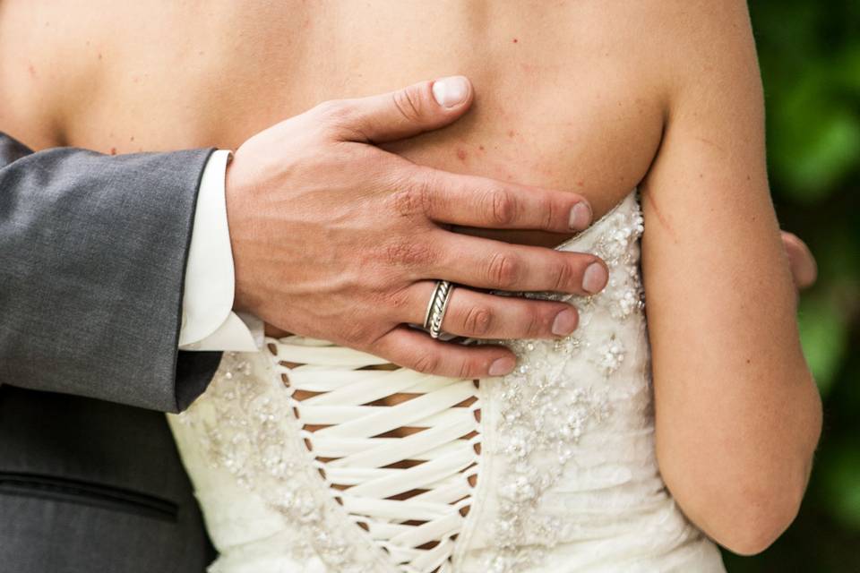 Groom's hand