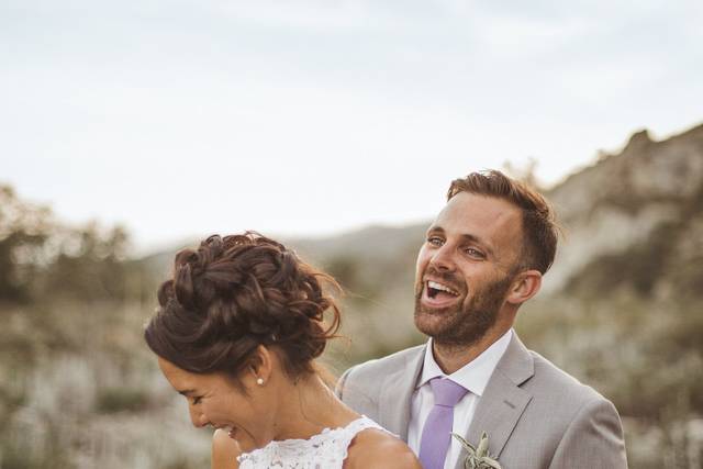 Couple laughing