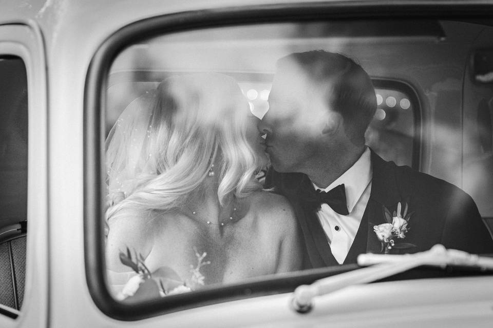 Kissing in the truck