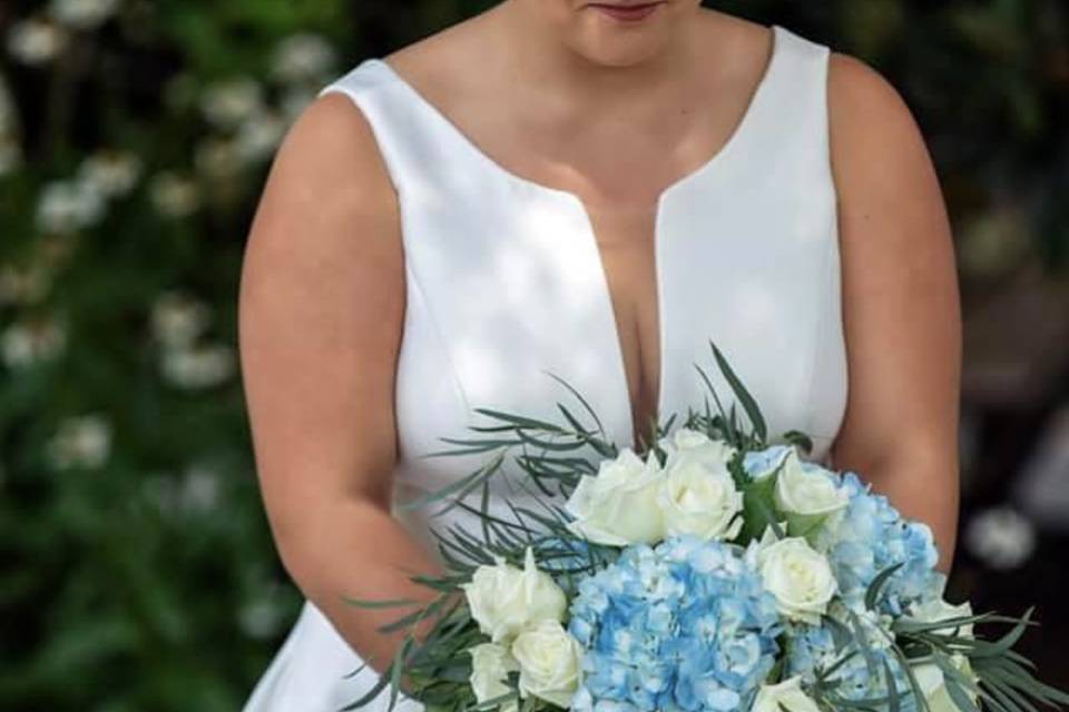 Bride on her wedding day