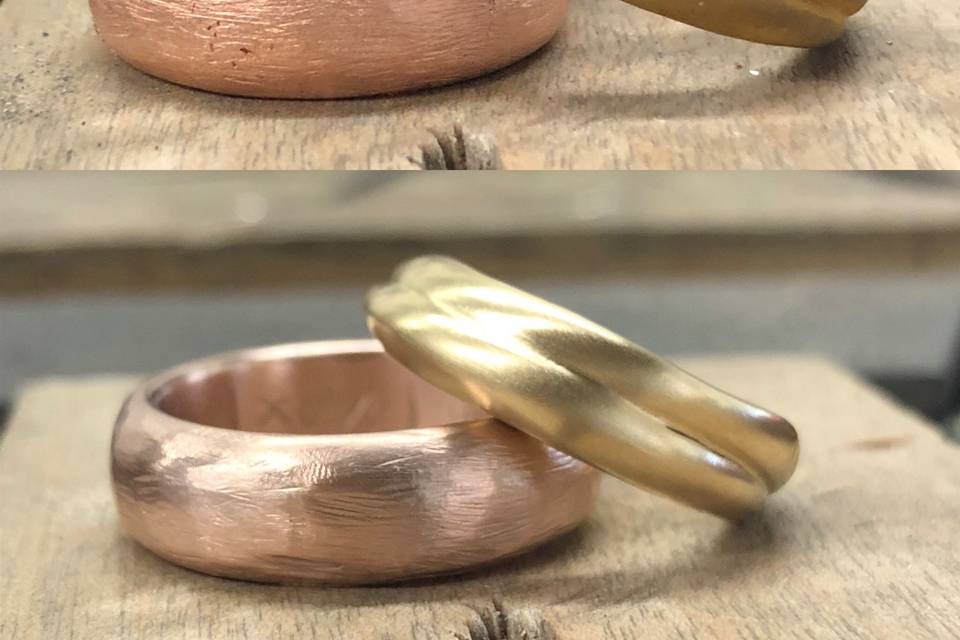 14K Rose gold & 22K Yellow