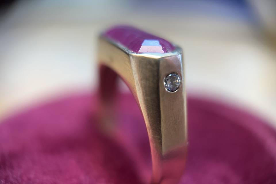Custom Ruby Ring