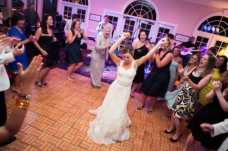 Dancing bride