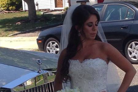 Bride by the car