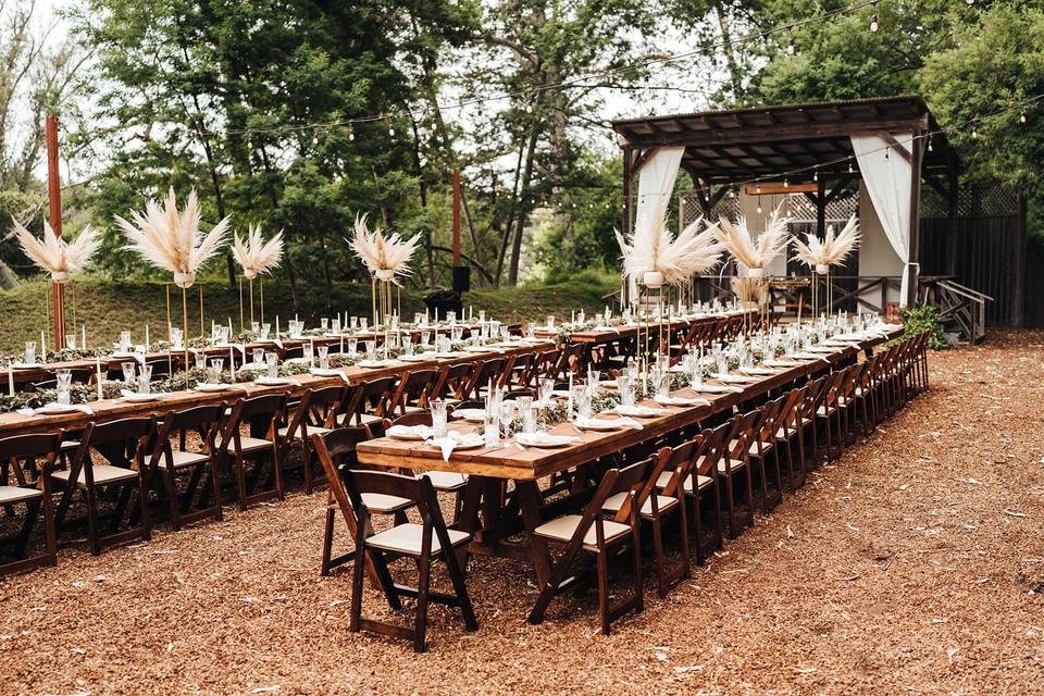 Family Style Outdoor Wedding