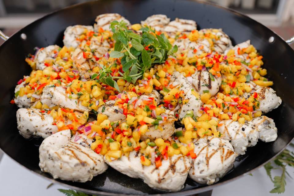 Chicken with Pineapple Salsa