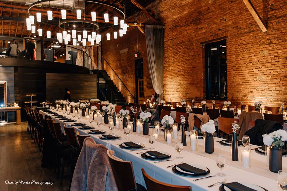 Elaborate table setting