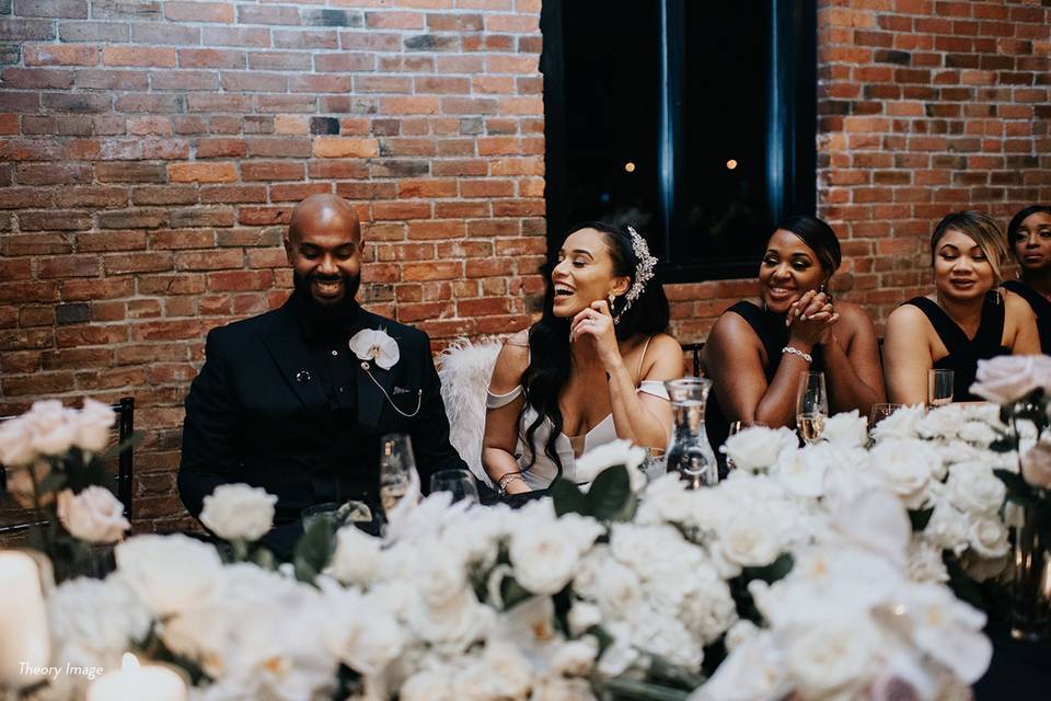 Groom, Bride and Bridesmaids