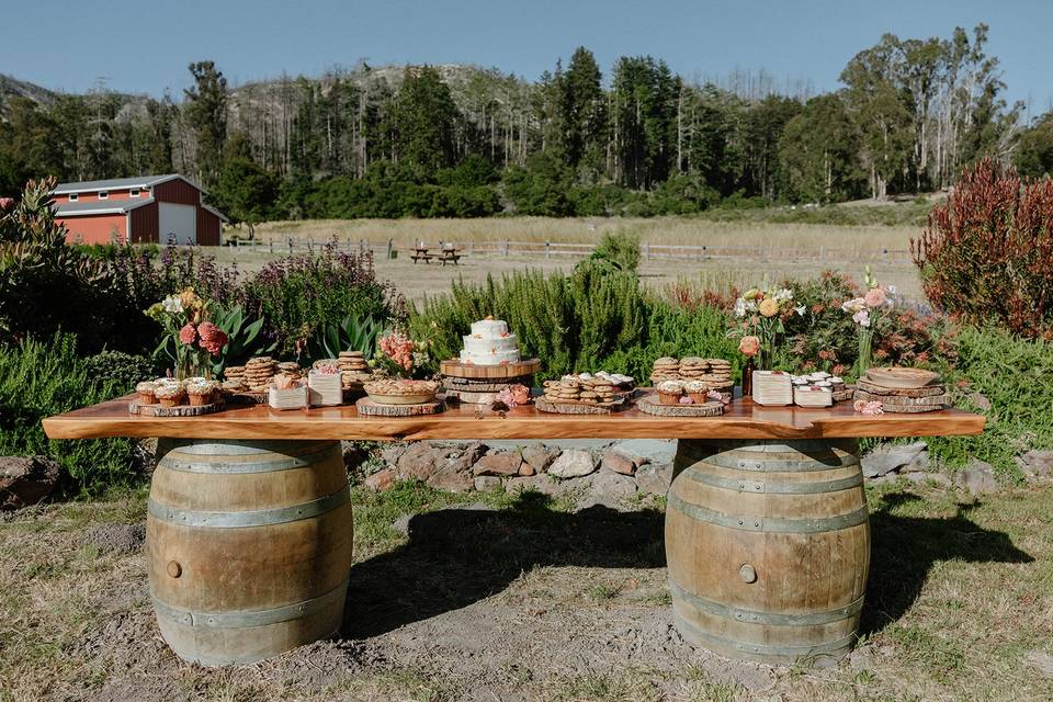 Dessert bar