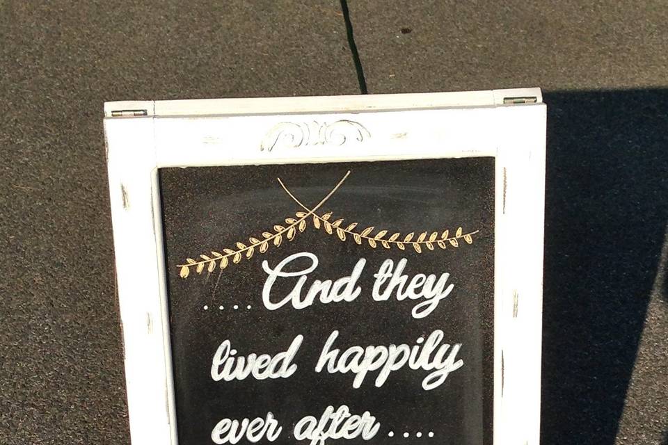 Another Free Chalkboard Background!, We Lived Happily Ever After