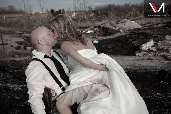 Trash the Dress. See more Here http://mmaler.com/2009/11/09/extreme-trash-the-dress/