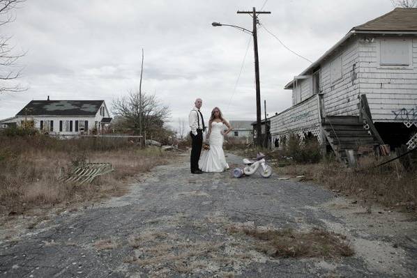 Trash the Dress. See more Here http://mmaler.com/2009/11/09/extreme-trash-the-dress/