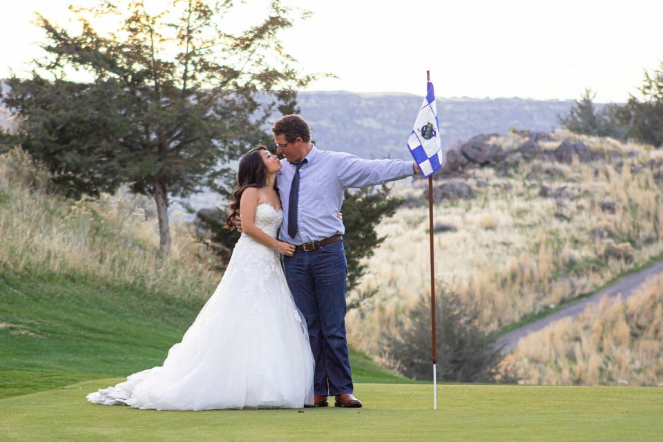 Golf course wedding