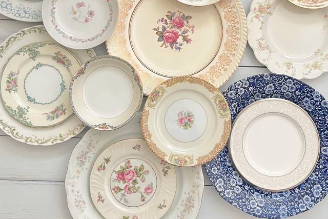 Mismatched dishes