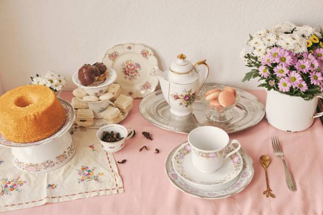 Tea and Food setting