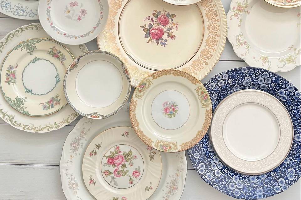 Mismatched dishes