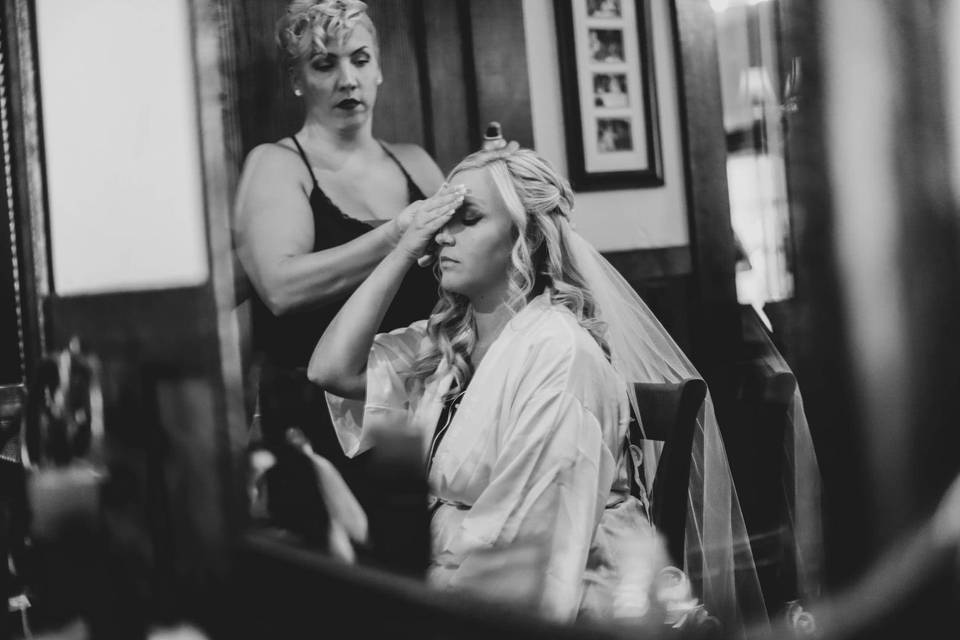 B&W Bridal Photos