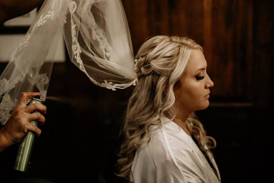 Bridal hair