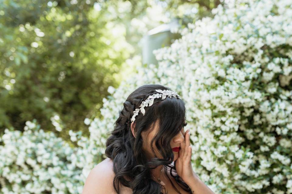 Mermaid braid bride