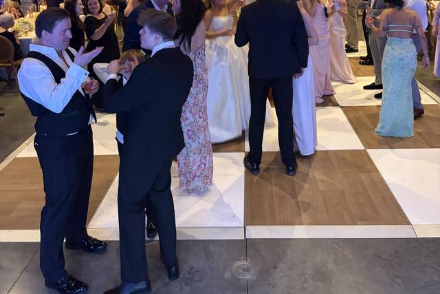 Reception dance floor