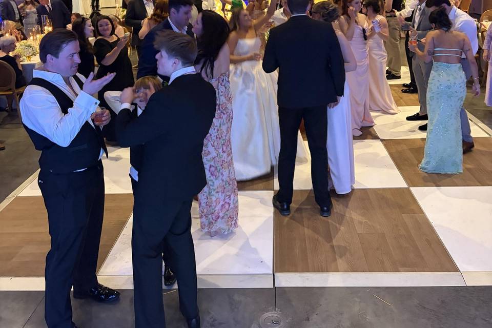 Reception dance floor