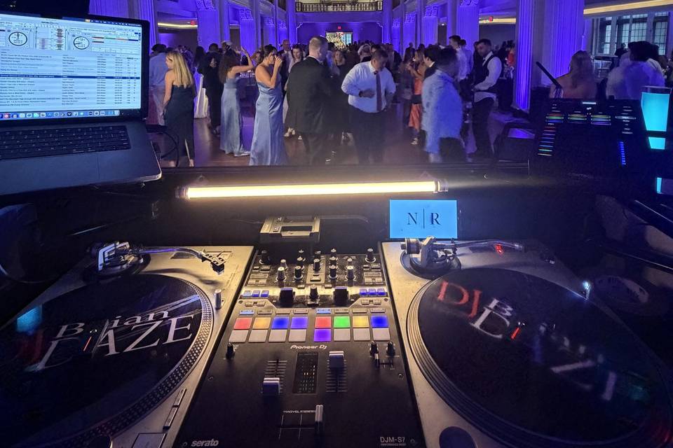 From the DJ booth