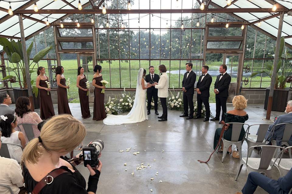 Indoor ceremony processional