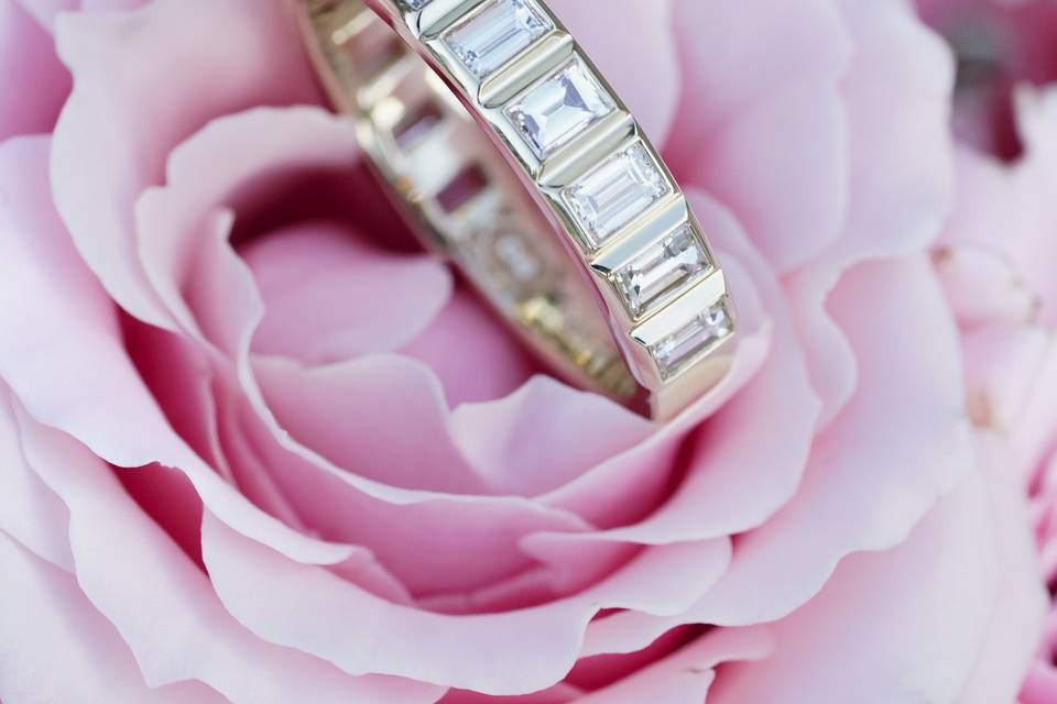Baguette Diamond Wedding Band