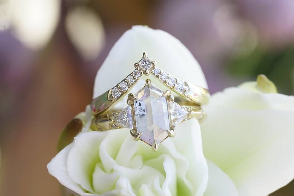 Nyx Diamond Wedding Set