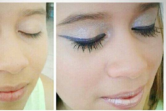 Before and after makeup