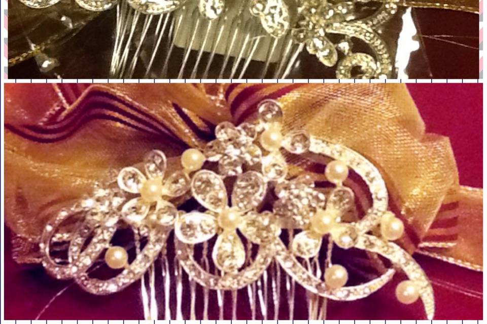 Bling hair combs