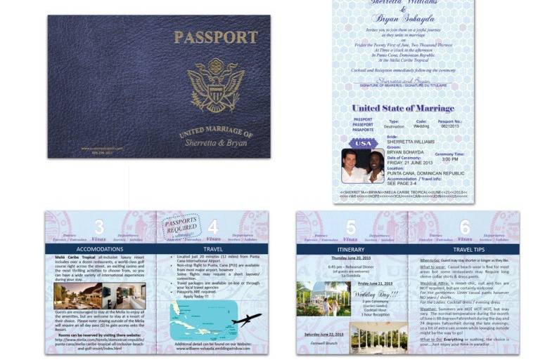 Custom Passport Invitations