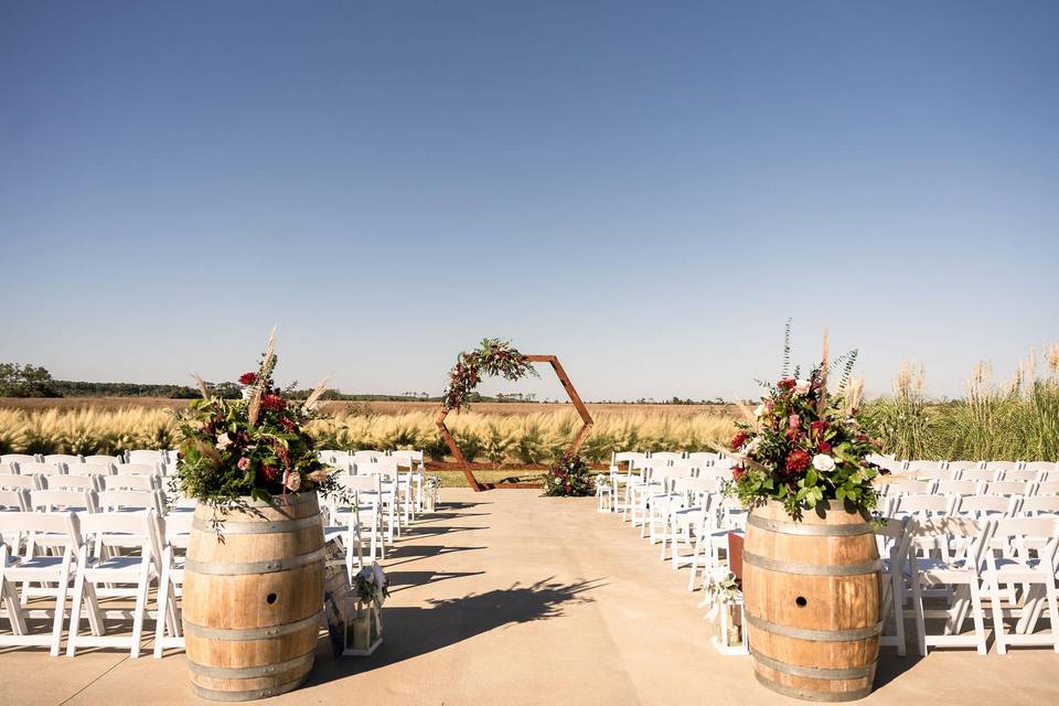 Ceremony Site in Fall