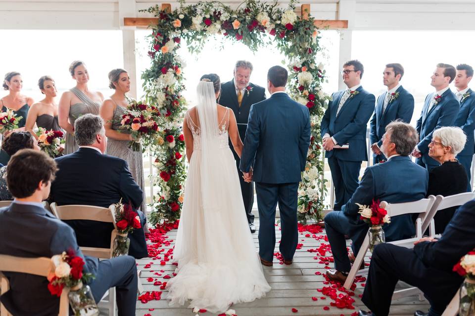 Ceremony on Back Deck