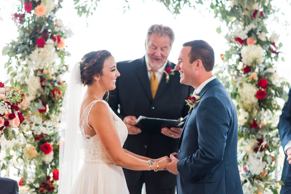 Ceremony on the veranda