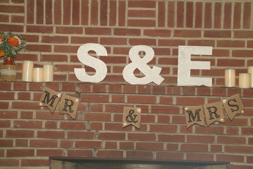 Couple's signage