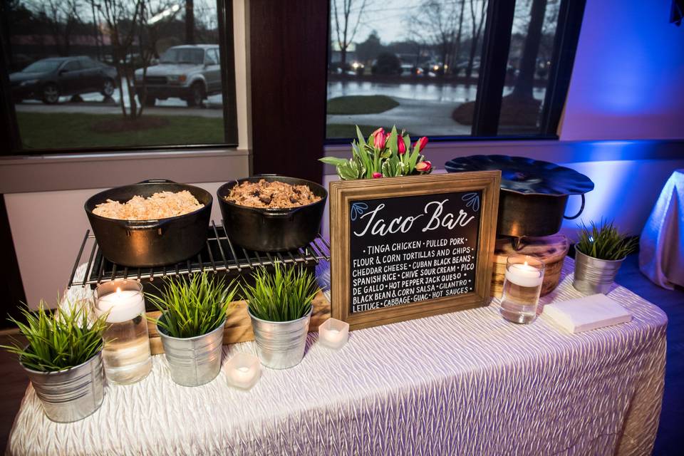 Wedding cake display