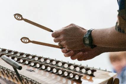 Stu and the hammered dulcimer