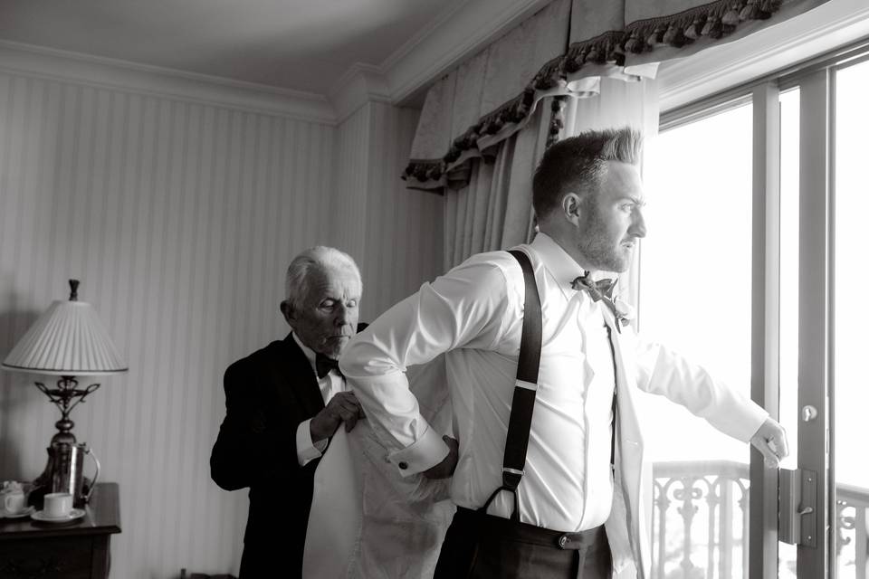 Groom and Dad