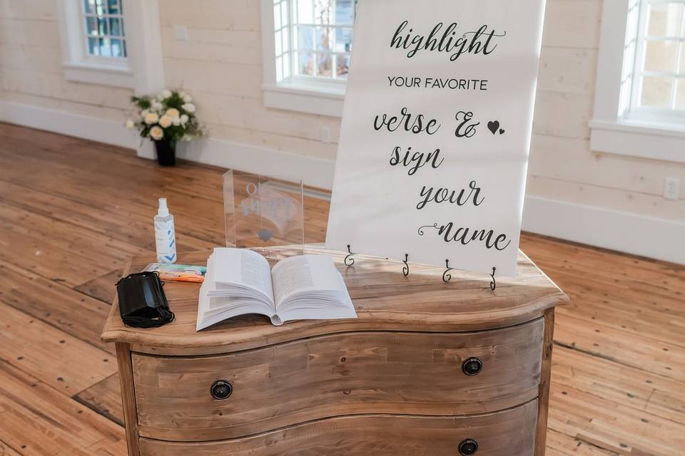 Wedding guestbook