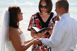 Outdoor wedding ceremony