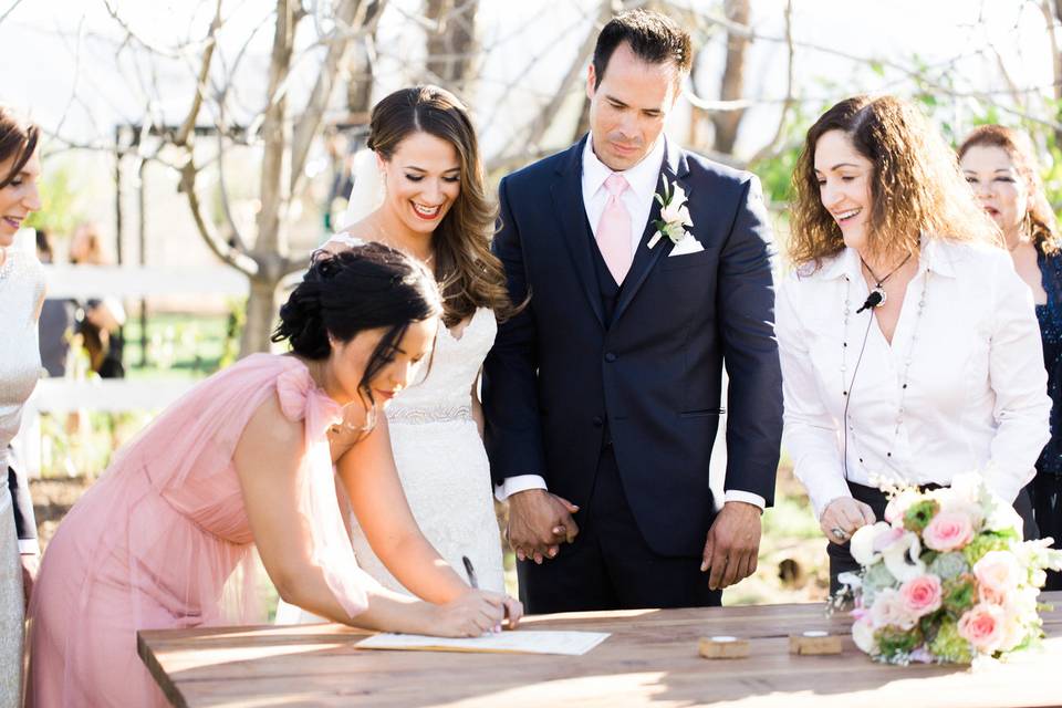 Signing the Marriage contract